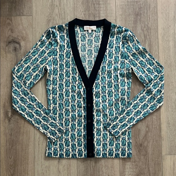 Tory Burch 100% Merino Wool Cardigan - Picture 1 of 4